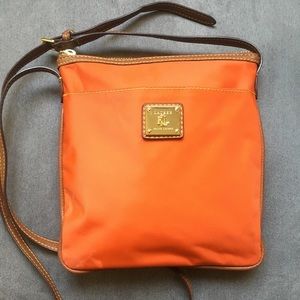 Lauren Ralph Lauren Orange Nylon Crossbody Bag